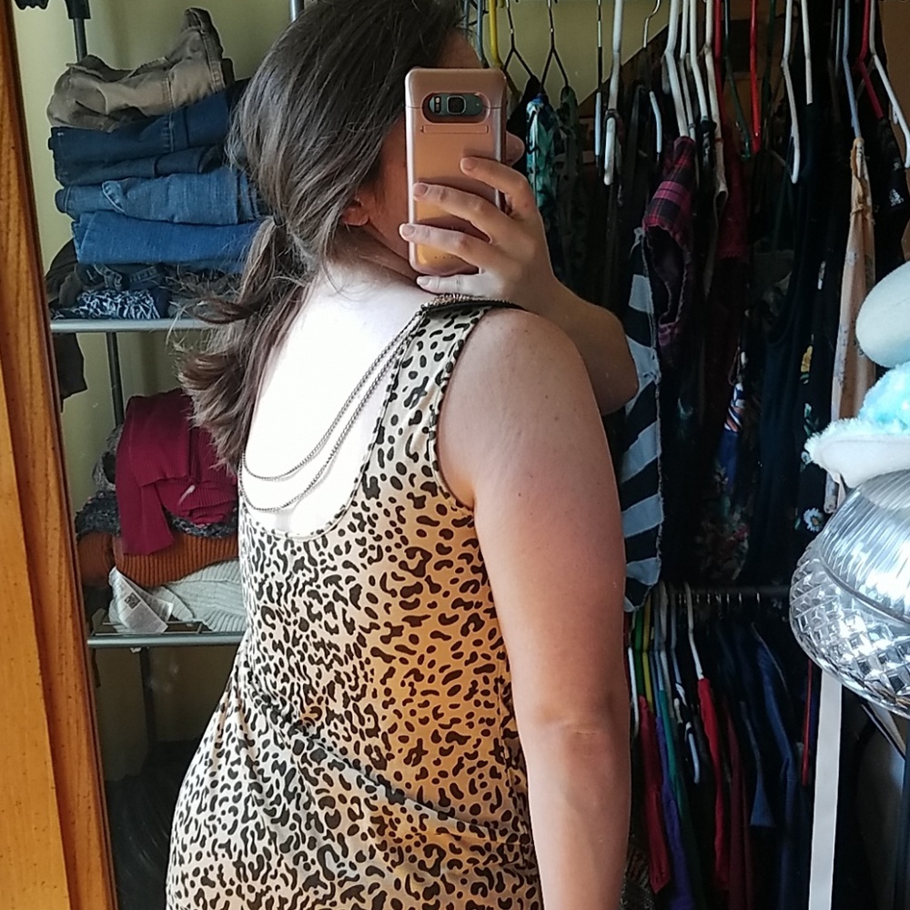 Kardashian Kollection Leopard Print Tank Top